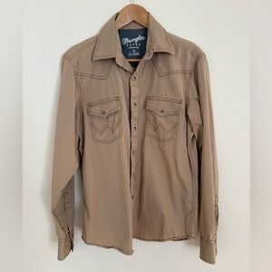 Wrangler Retro Premium Tan Shirt